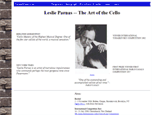 Tablet Screenshot of leslieparnas.parnasmusic.com